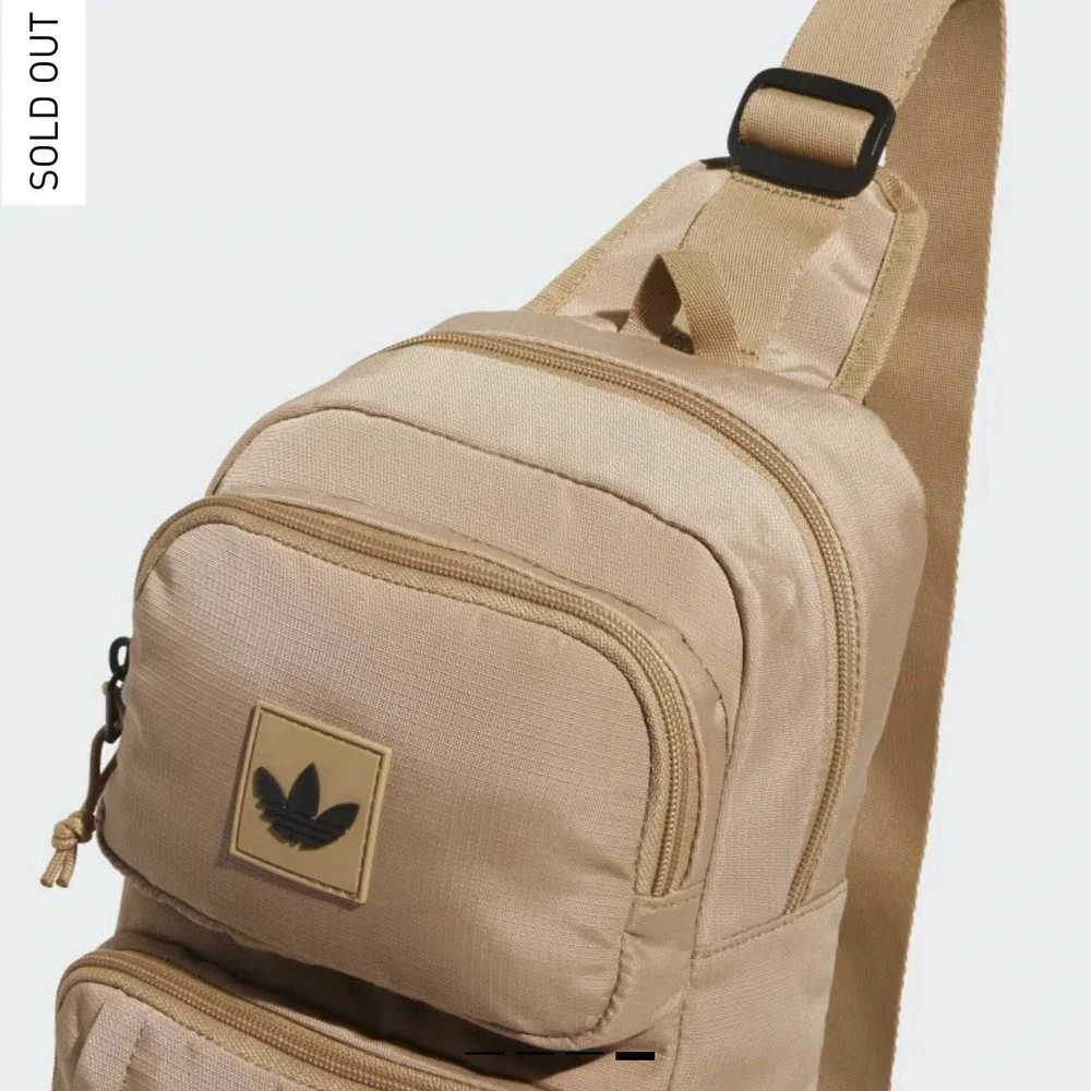 Adidas Utility 4‎ Sling Bag Hiking JK5456 Brown Travel Gorpcore Backpack
